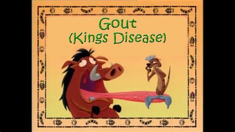 Timon & Pumpaa - Gout [Kings Disease] ᴴᴰ - YouTube