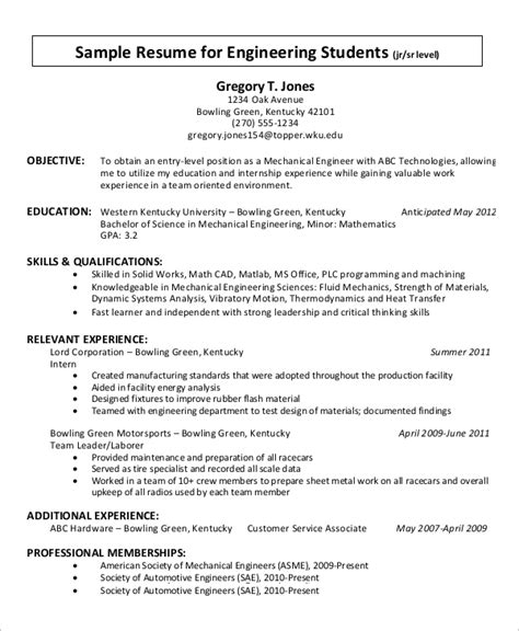 Resume objective examples for an accounting resume. FREE 9+ Simple Resume Examples in MS Word | PDF