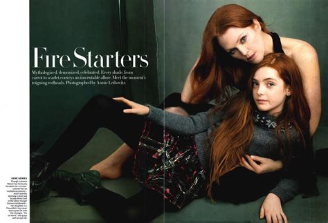 Julianne Moore With Her Daughter Liv Freundlich Photographed By Annie
