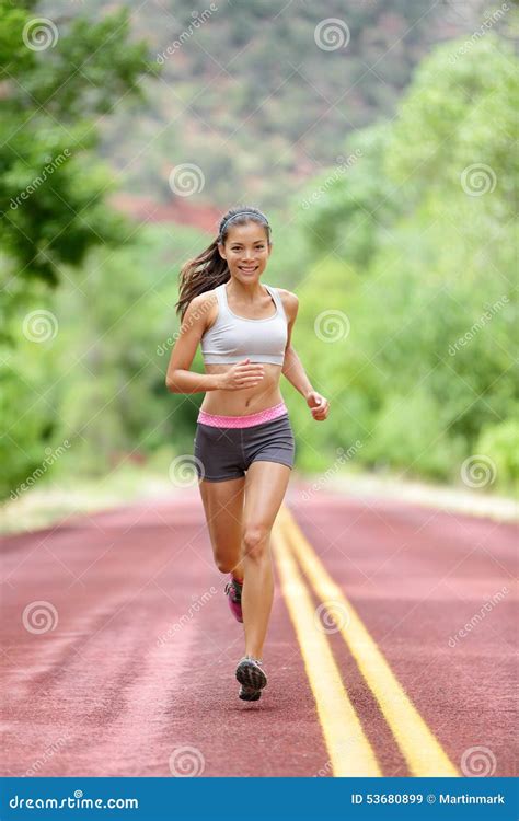 Runner Woman Running Training Living Healthy Life Stock Image Image