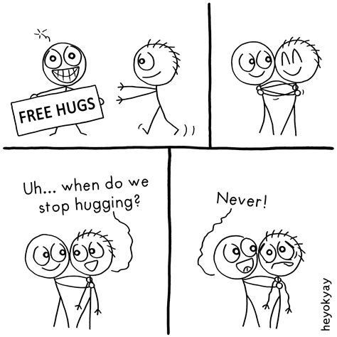 Pin By Heyokyay On Heyokyay Comics Hug Free Hugs Comics