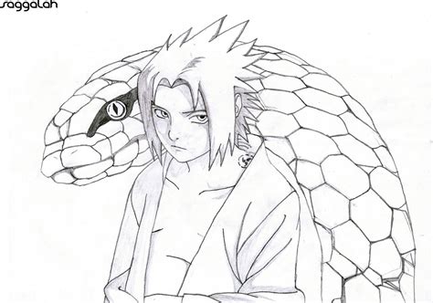 Sasuke Uchiha Drawing By Saggalah On Deviantart