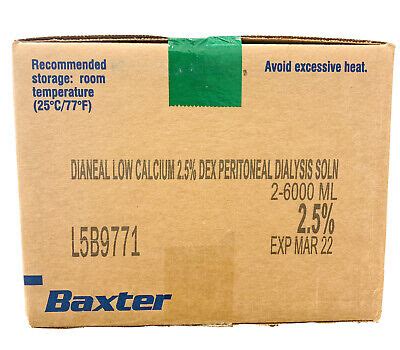 Baxter Peritoneal Dialysis Solution Low Calcium 2 5 DEX 2 6000ml