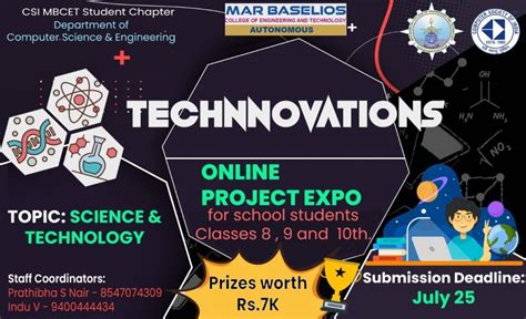 Online Project Presentation Competition “technnovations” Mar Baselios