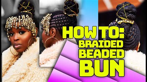 How To Empress Braided Beaded Bangs W Bun Easy Step By Step Tutorial