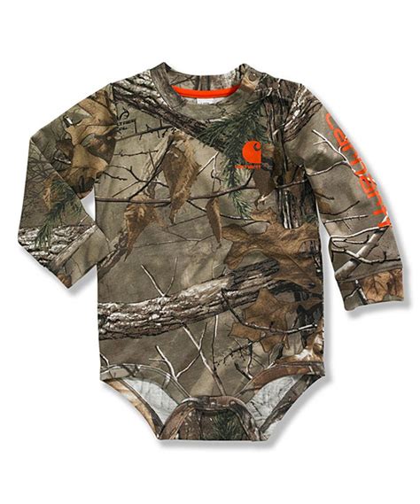 Dark Brown Realtree Xtra Camo Bodysuit Infant Camo Baby Stuff