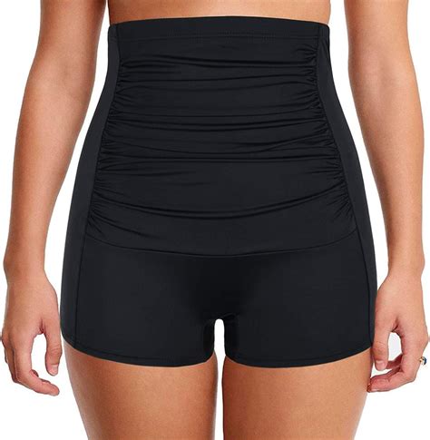 Septangle Bikini Bottom For Women High Waist Swimsuits