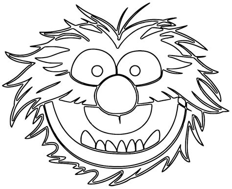 The Muppets Muppets Animal Cartoon Coloring Page