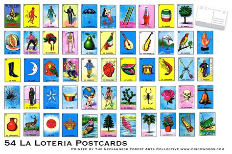 La Loteria Postcard Set Set Of Bright High Quality Etsy Uk