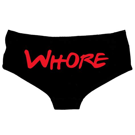 Whore Knickers Thong Hot Pants Knickers Rude Kinky Slut Slutty Bbc 85 Ebay