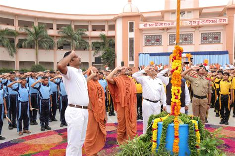 India Independence Day Celebration Rajkot Gurukul Swaminarayan