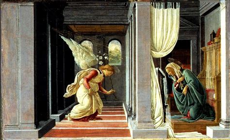 Botticelli 1485 The Annunciation Sandro Botticelli Botticelli