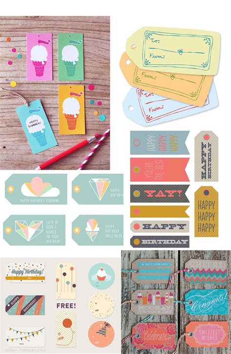 These diy gift tags will give your gift the finishing touch that shows you care. TELL: FREE PRINTABLE BIRTHDAY TAGS - Tell Love and Party