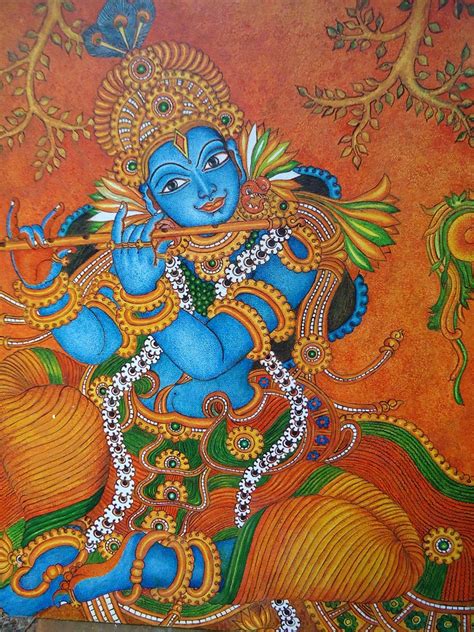 ദേവകല‌ Mural Paintings Mural Painting Krishna