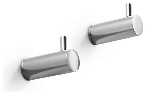Do you prefer a towel bar for your towels, or do you prefer to hang them on hooks in your bathroom? Picola Bathroom Hooks in Polished Chrome - Modern - Robe ...