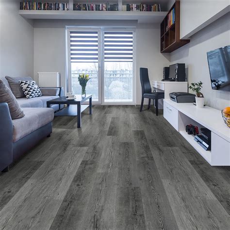 Living Room Grey Vinyl Plank Flooring Bestroomone