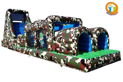 Oc230 60ft Camo Challenge Inflatable Obstacle Courseinflatable Bouncers