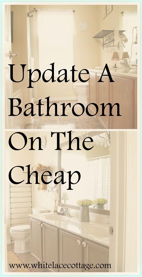 If you have decided to do some changes to your new bathroom, there are some cheap solutions to make your bathroom looks like a private spa. DIY Bathroom Mirror Frame Update - White Lace Cottage