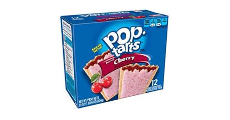 pop tarts breakfast toaster pastries frosted cherry flavored