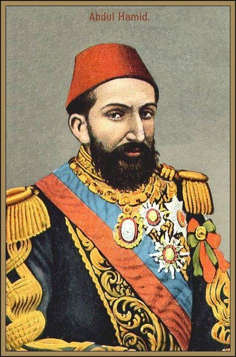 Sultan Abdul Hamid Ii Reigned 18781909 Tuval Resimleri Portre