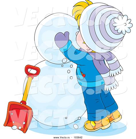 Find & download free graphic resources for making snowman. Vector of Cartoon White Boy Making a Snowman by Alex ...