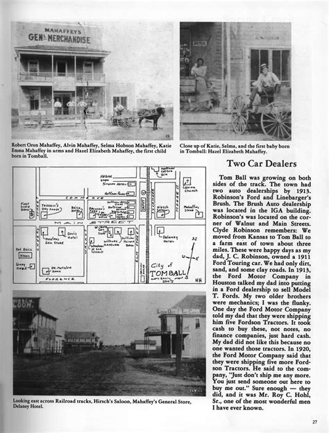 A Tribute To Tomball A Pictorial History Of The Tomball Area Page 27