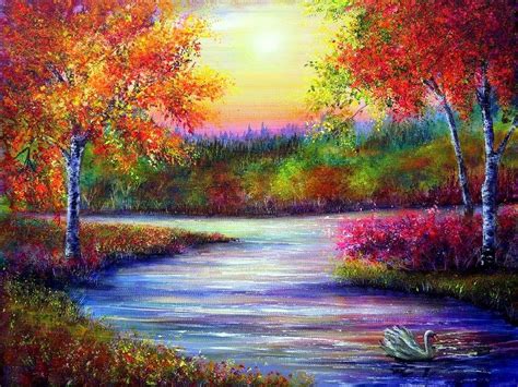 Sunset Soothing Colorful Paintings Sunsets Evening Animals Love Four