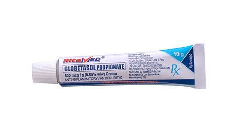 Dermatologicals Rm Clobetasol Propionate Mcg G W W Cream Box Ss Ph Ritemed