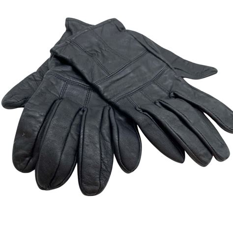 Mens Avenelsize S Black Leather Gloves 1599512