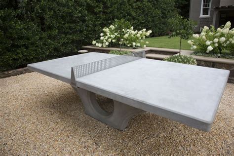 Best ping pong table featured in this video: Birmingham AL Home - Photos - HENGE Inc. | Concrete decor, Outdoor ping pong table, Ping pong table