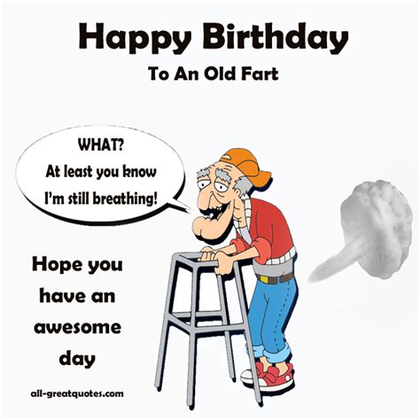 Happy birthday greetings card funny humour cheeky joke brother. Happy birthday old man Jokes