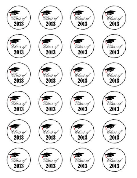 Printable Cupcake Toppers Graduation 2023 Calendar Printable