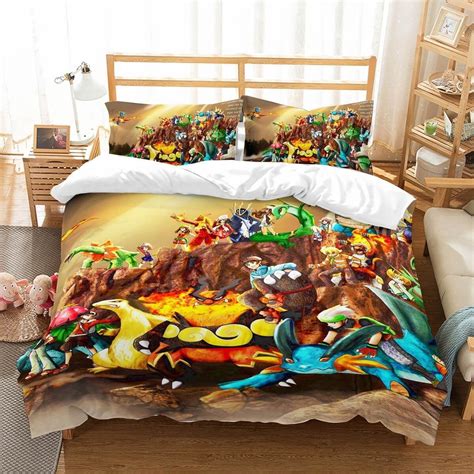 3d Customize Pokemon Et Bedroomet Bed3d Customize Bedding Set Duvet