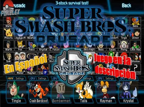 Super Smash Bros Crusade Gameplay En Español Juego En La Descripción