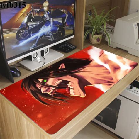 Attack On Titan Anime Eren Yeager Mouse Pad Desk Game Playmat Otaku 40x70cm 2999 Picclick