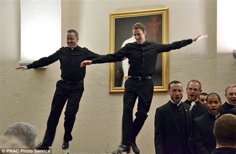 priests caught in dance battle video become internet sensation daily mail online