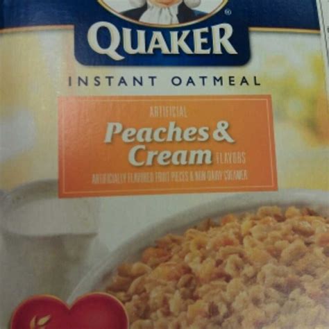 Quaker Oatmeal Peaches And Cream Nutrition Facts Besto Blog