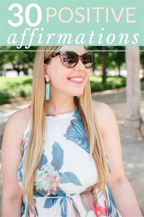 Positive Affirmations For Women To Live By Printable With