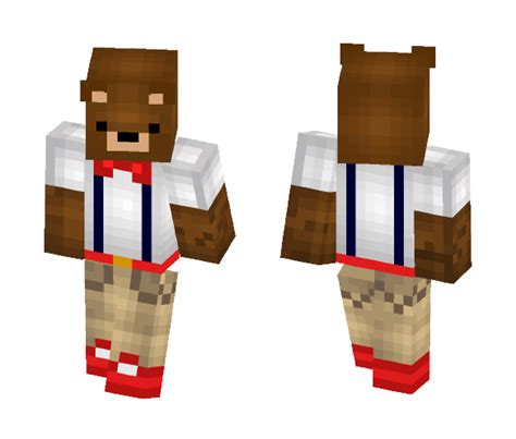Minecraft Bear Skin Layout