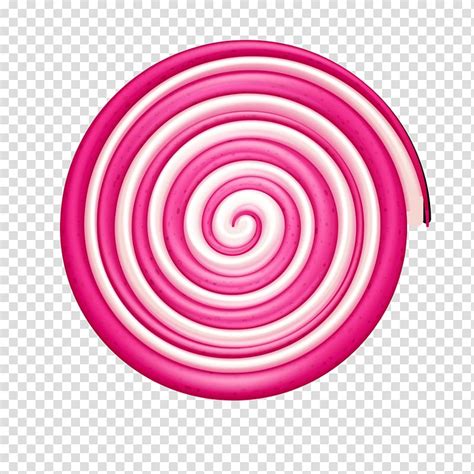 Pink And White Twirl Illustration Lollipop Candy Cane Ribbon Candy