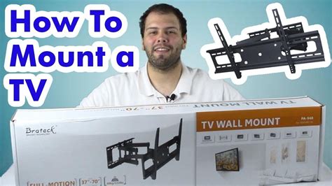 How To Mount A Flat Screen Tv To The Wall Easy Installation Youtube