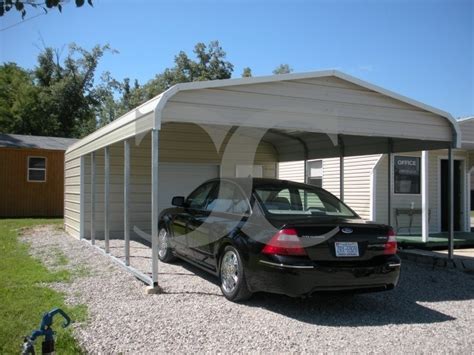 Carport Regular Roof 18w X 26l X 7h Utility Carport Combo