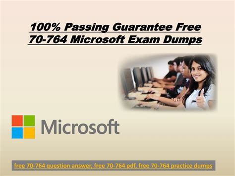 Ppt Free Microsoft 70 764 Exam Demo Questions Answers Powerpoint