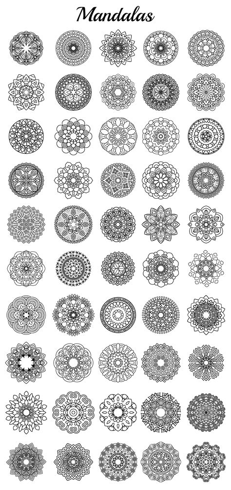 Mandala Collection 100 Unique Mandalas 106315 Elements Design
