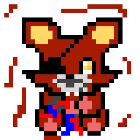 Nightmare Foxy Pixel Art