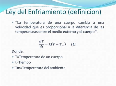 Ley De Enfriamiento De Newton Ejemplos En La Vida Cotidiana Nuevo Ejemplo