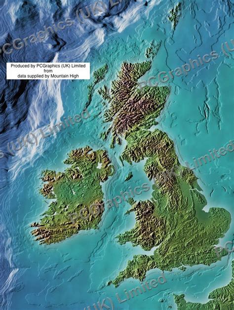 Relief Map Of British Isles See More Of Our Maps On Our Website