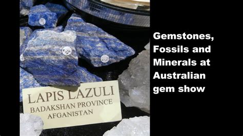 Gemstones Fossils And Minerals At Australian Gem Show Youtube