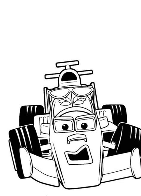 Maxi From Roary The Racing Car Look Confused Coloring Pages Best Place To Color
