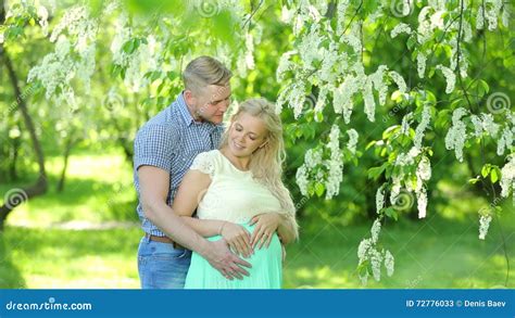 Happy Pregnant Woman And Her Husband In The Park Stock Video Video Of Adult Grass 72776033